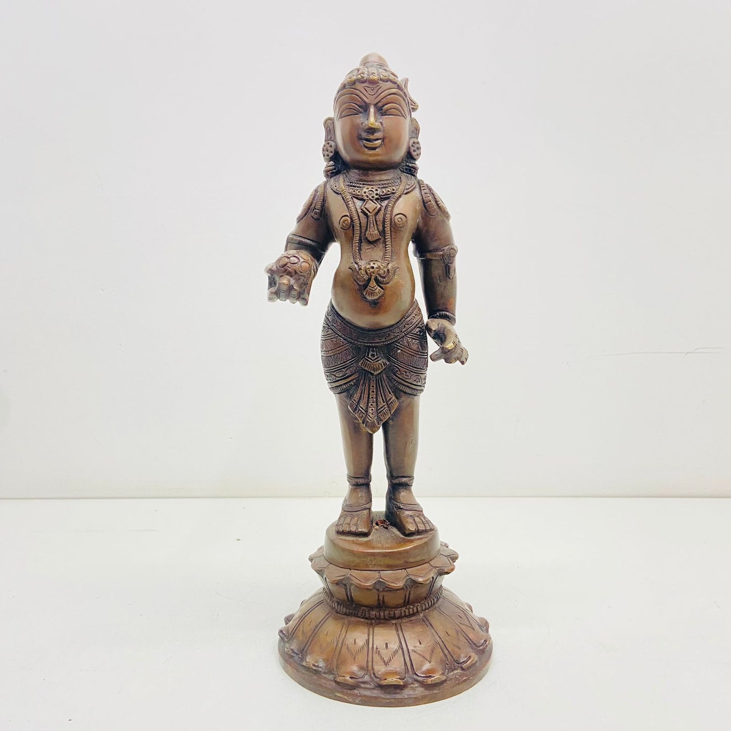 Standing Laddu Gopal in copper