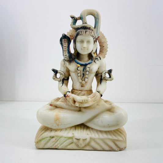 Marble Seated Shiva Statue