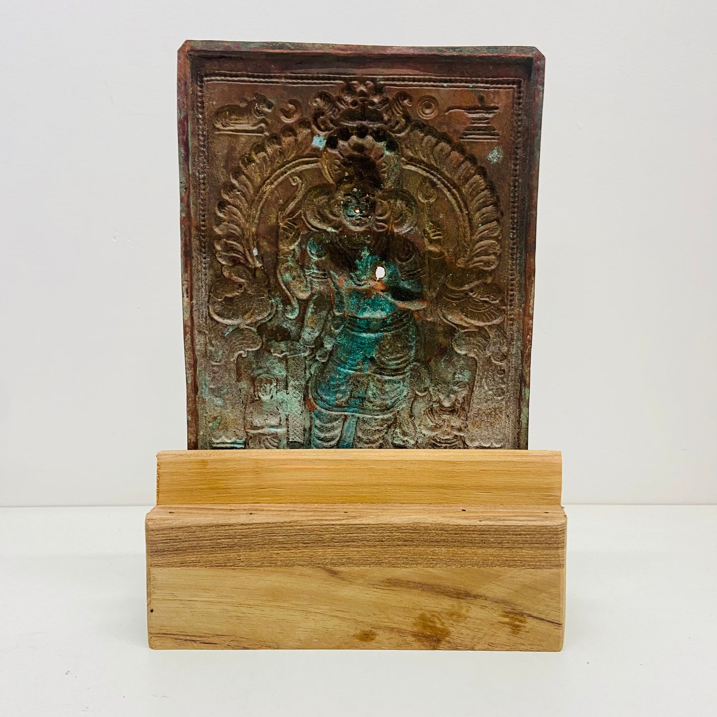 Antique Copper Veerabhadra Plaque or Virabhadra Plaque