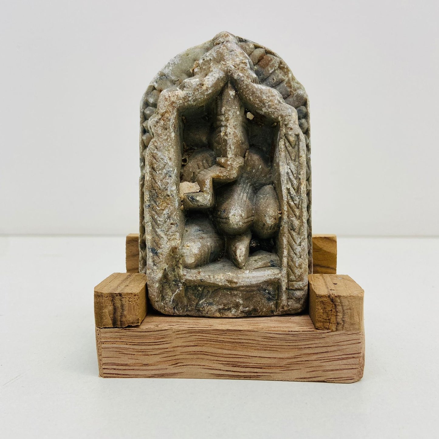 Aged Stone Ganesha sculpture