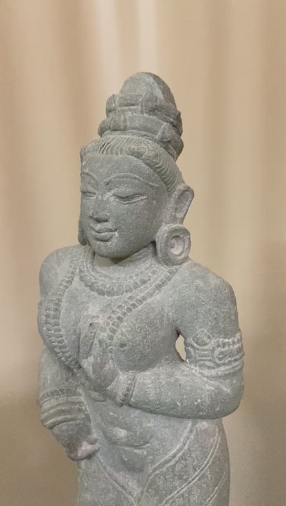 Stone APSARA From Northern City Rajasthan Of India