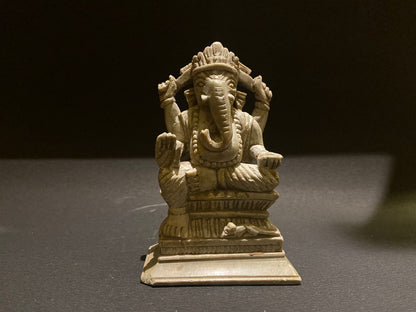 Marble Ganesh Ji, Hindu God, Vinayak, Seated Ganesh, Ganesh Statue, Ganesh Sculpture - KhatiJi