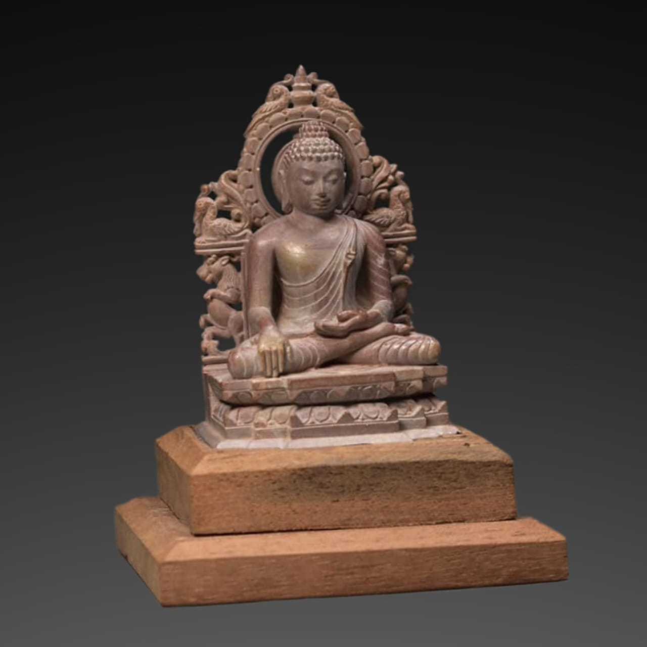 4" Inches Stone Buddha, Finely Carved, Stone Sculpture, Miniature Sculpture, Stone art - KhatiJi