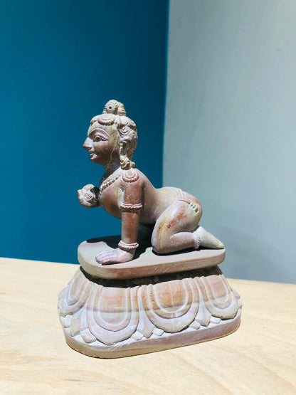 Laddu Gopal, Stone Carved Laddu Gopal, Balkrishna, Hindu God, Govind Gopal, Stone Carving, Beautiful stone Sculpture, laddu gopal statue