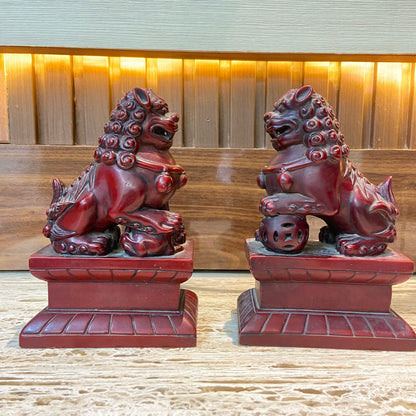 Chinese stone FooDog pair