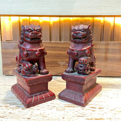 Chinese stone FooDog pair