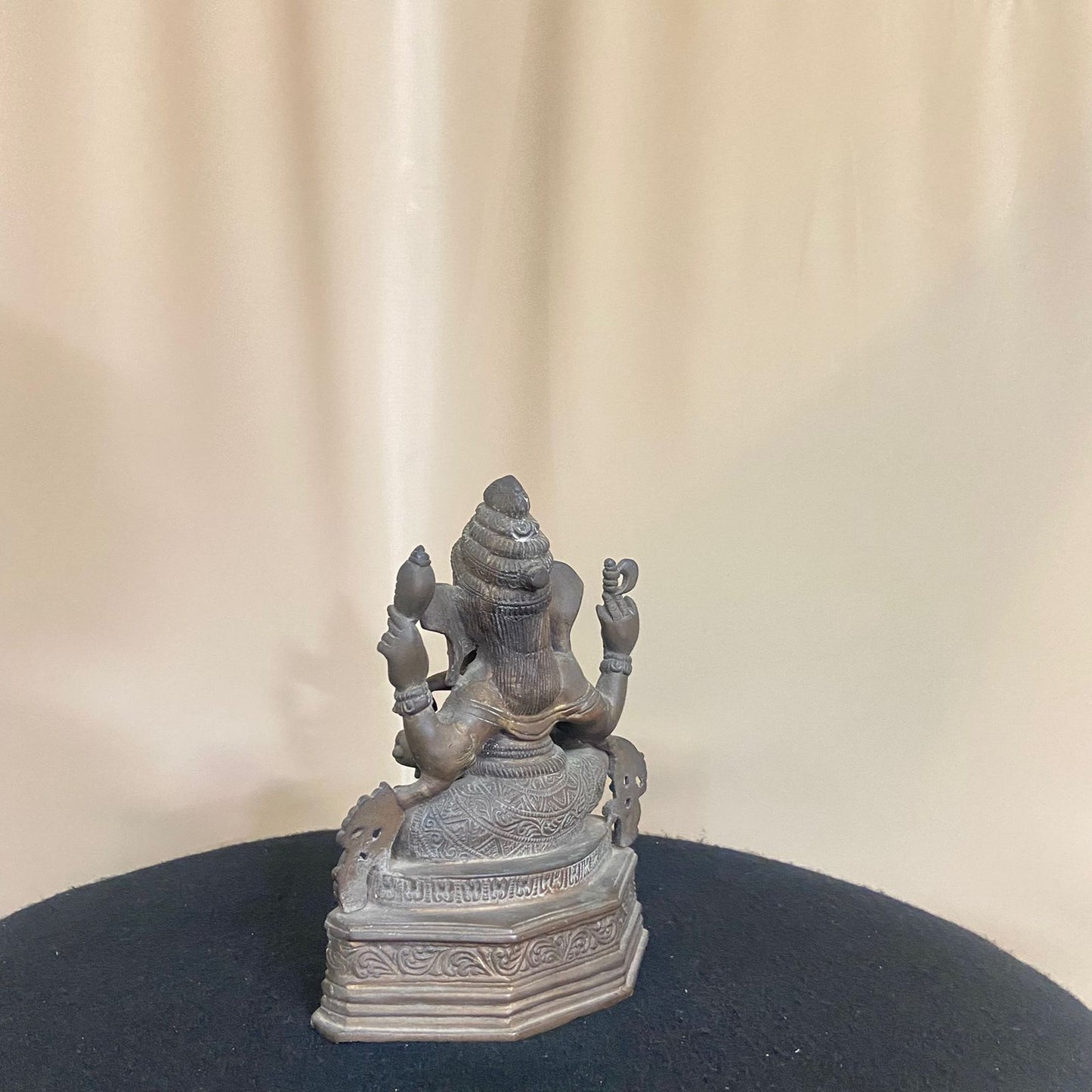 Indian Bronze Statue of Seated Ganesh Ji