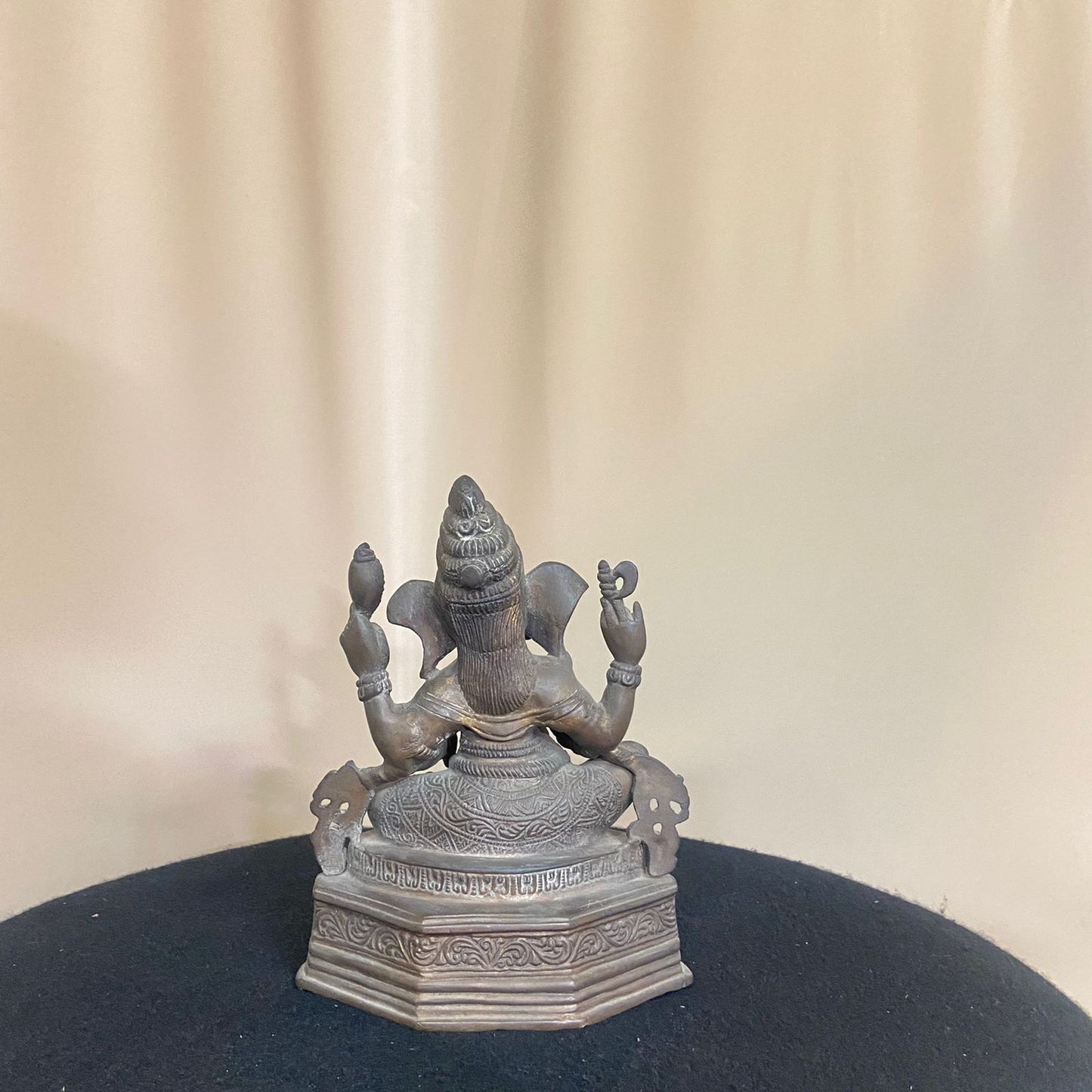 Indian Bronze Statue of Seated Ganesh Ji