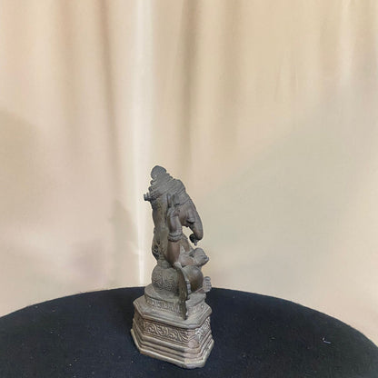 Indian Bronze Statue of Seated Ganesh Ji