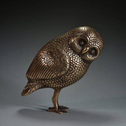Beautiful Owl Hand Casted in brass