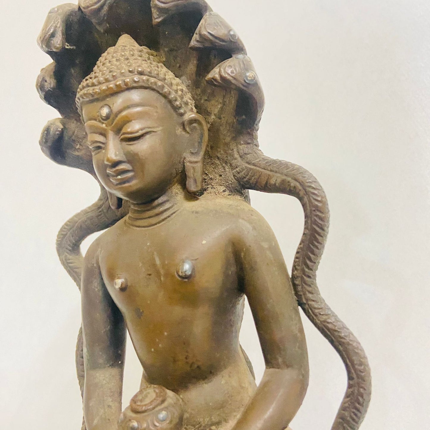 Naaga buddha sculpture made of Bronze