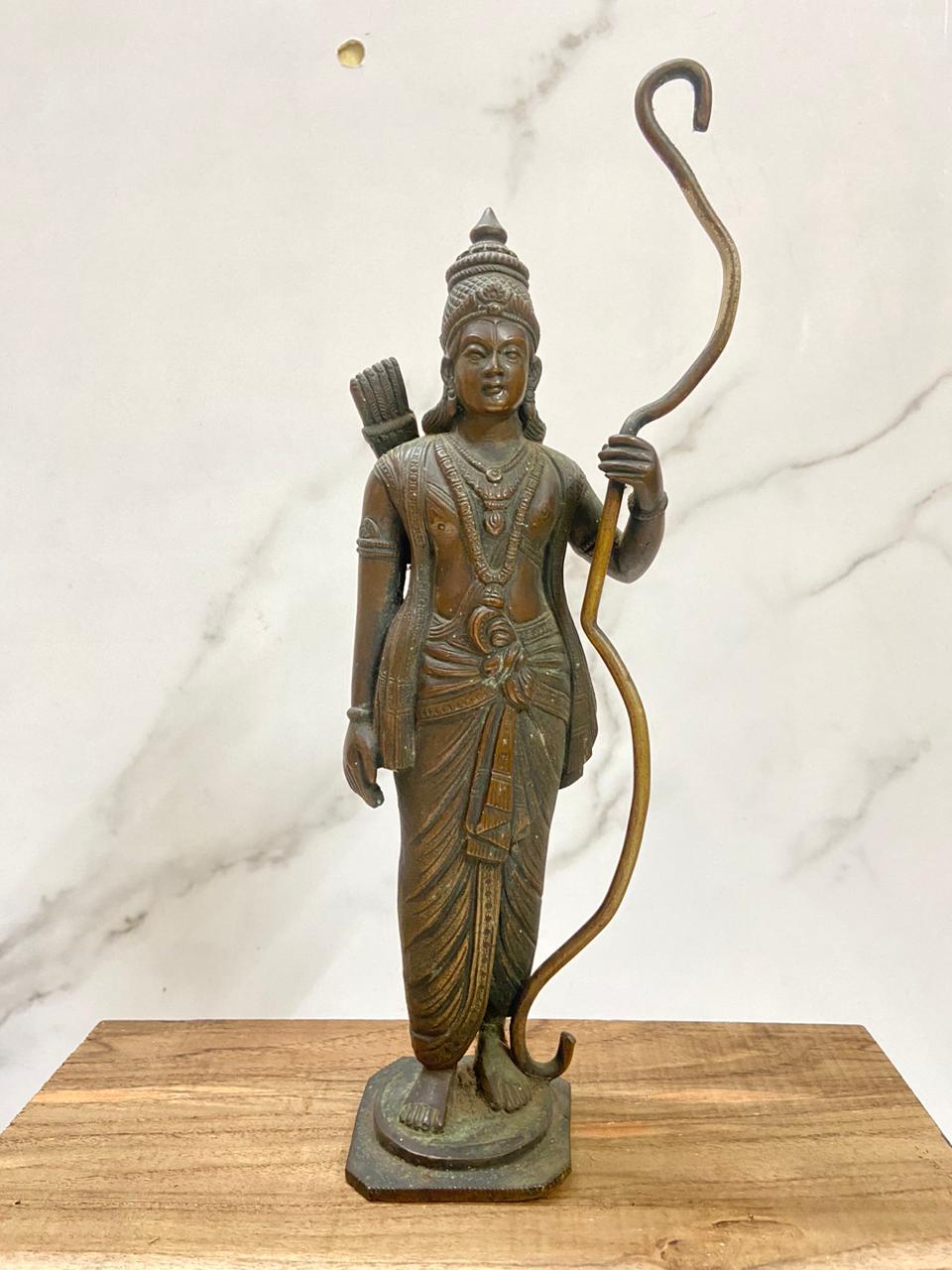 Very Fine Standing Sculpture of Shri Ram Holding Bow and Arrow