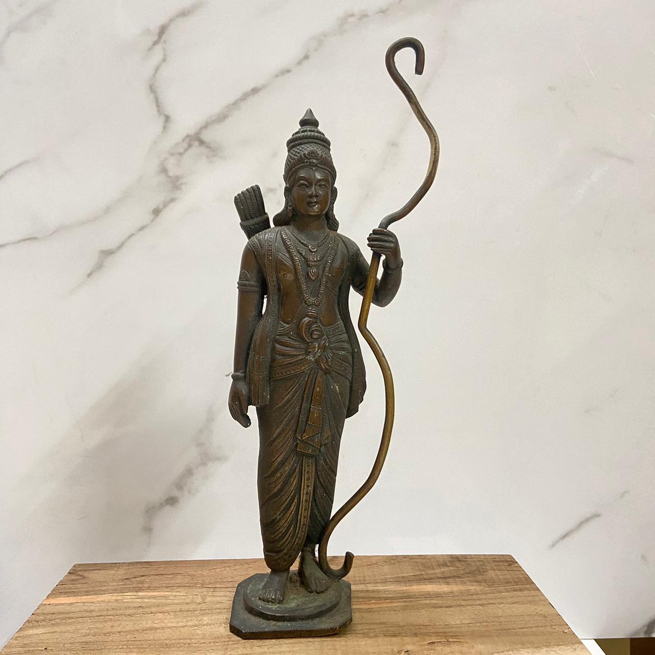 Very Fine Standing Sculpture of Shri Ram Holding Bow and Arrow