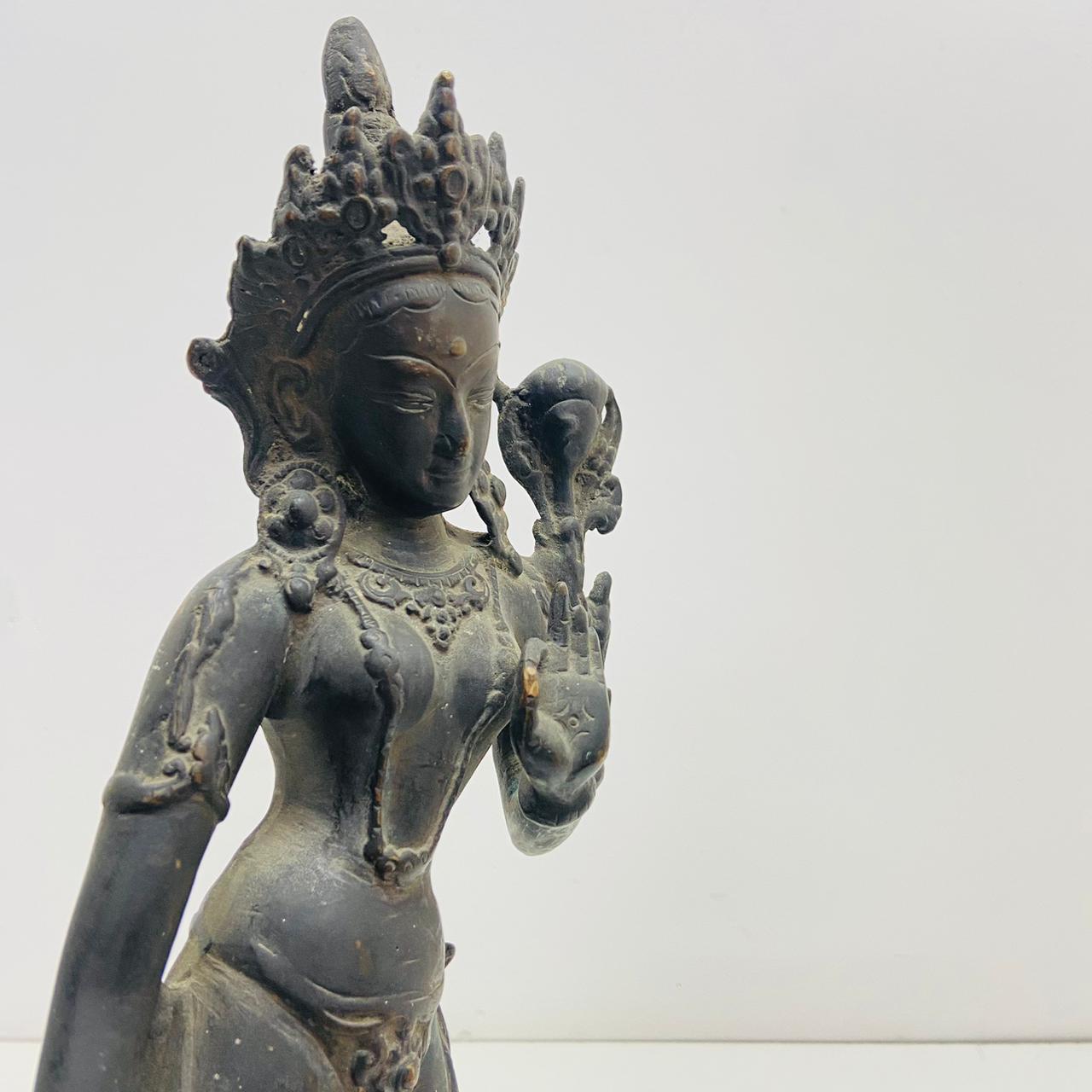 Standing Bronze Devi Tara sculpture