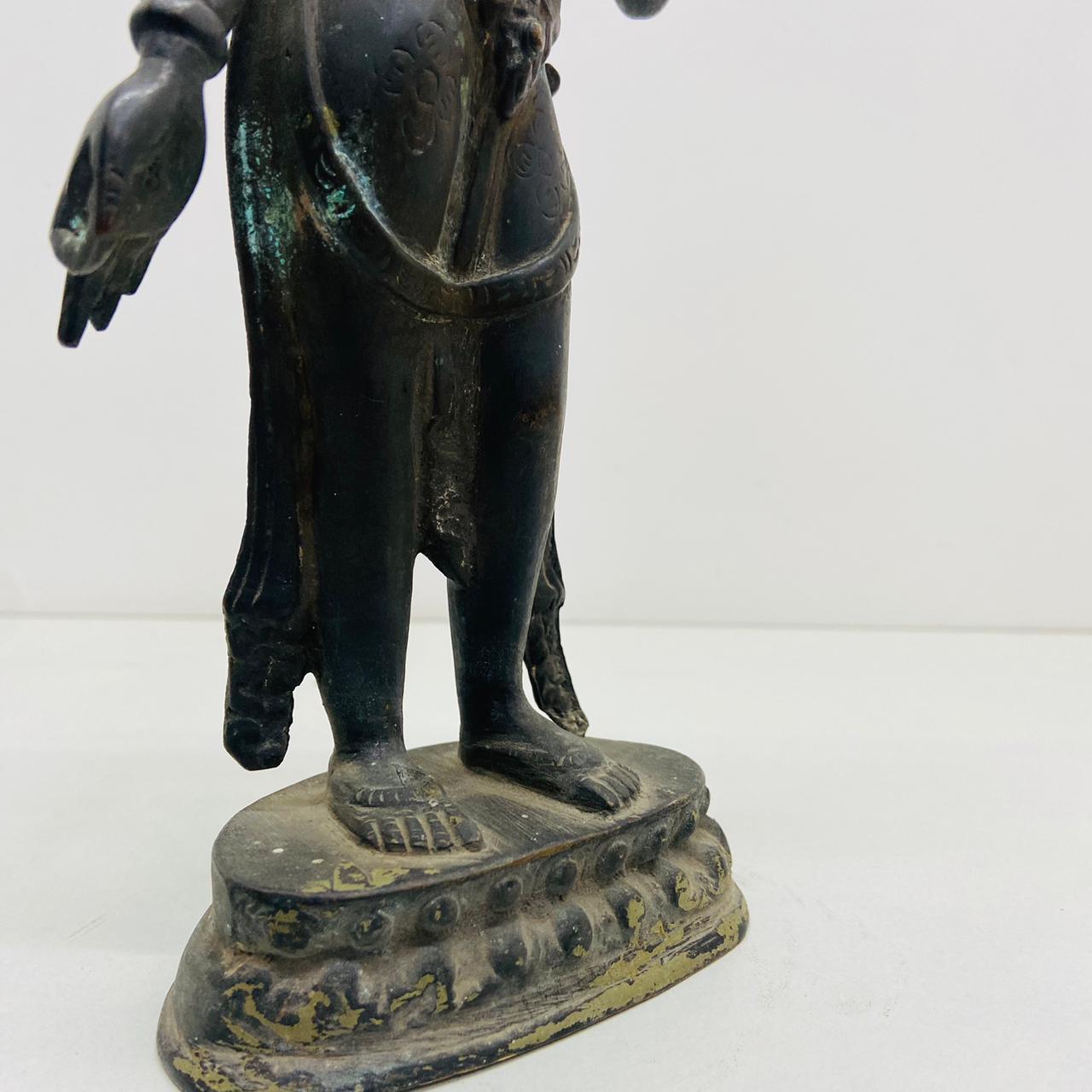 Standing Bronze Devi Tara sculpture