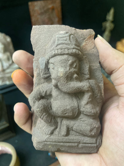 Stone Ganesha Sculpture, Bless your home with this beautiful stone sculpture of Ganesha