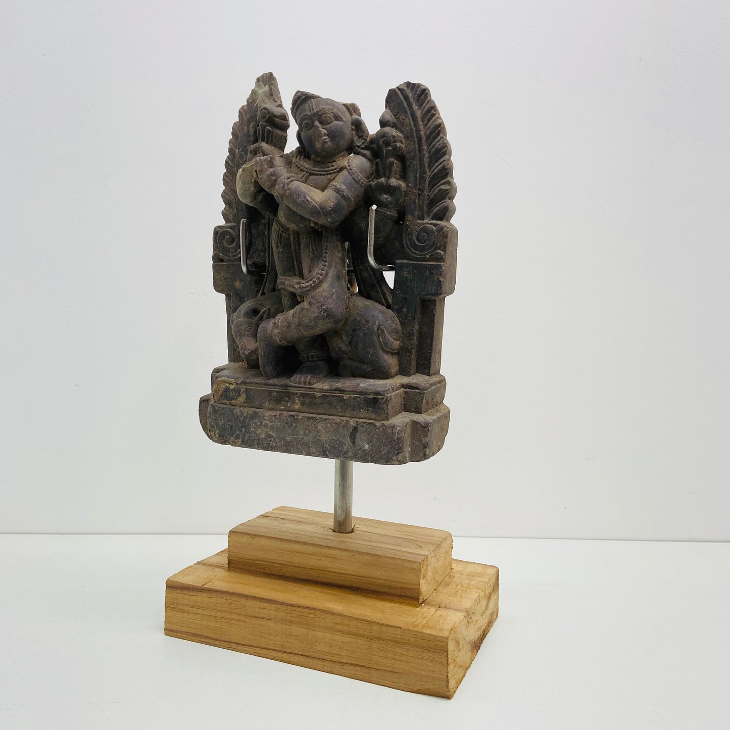 Antique Stone Krishna Statue