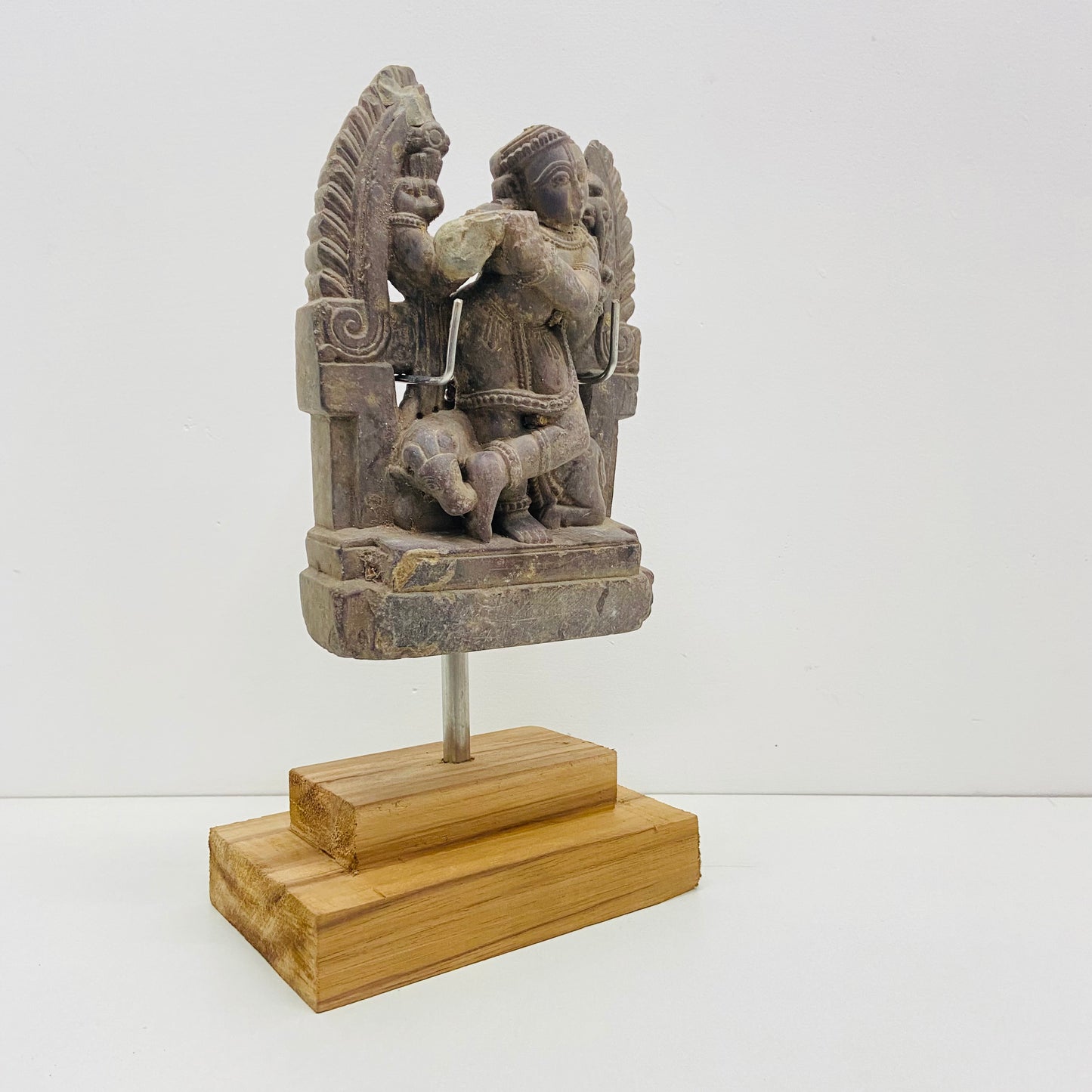 Antique Stone Krishna Statue