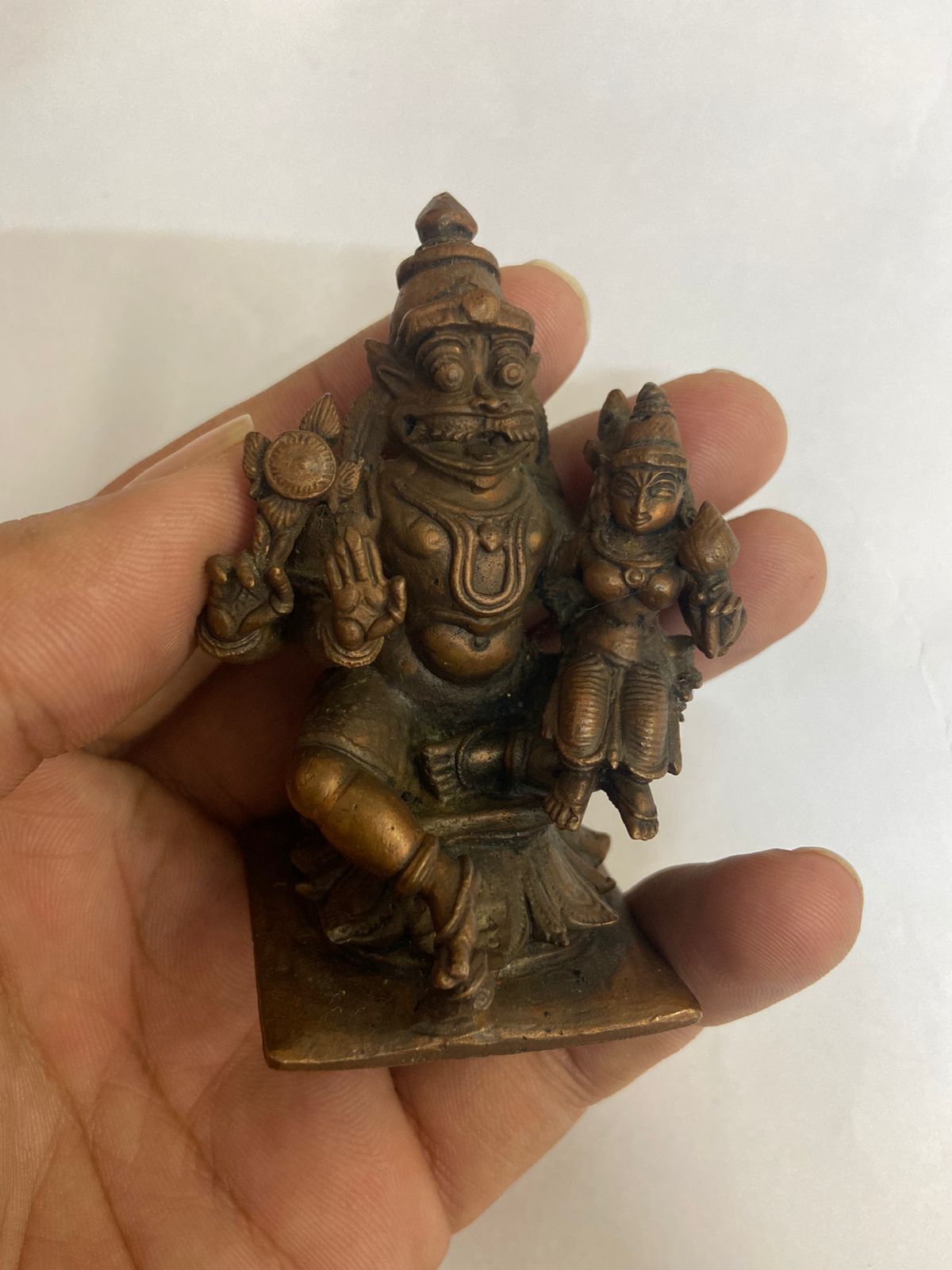 Laxmi Narsimha | South Indian God | Very FIne Quality in Small Size - KhatiJi