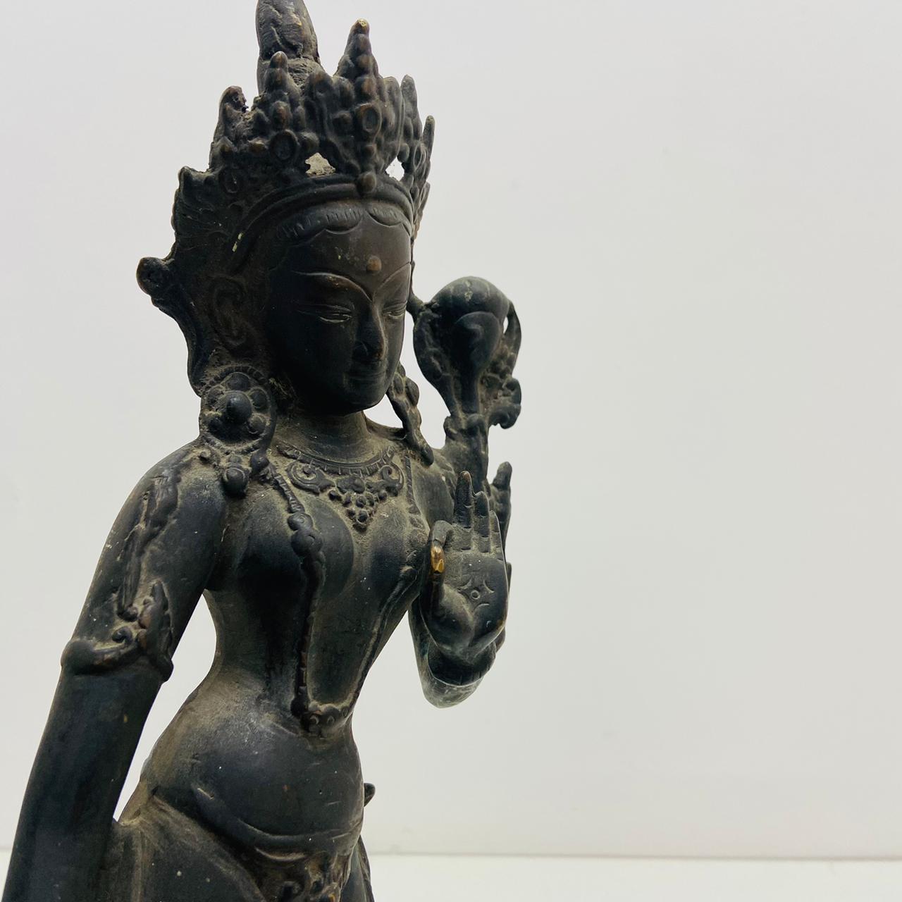 Standing Bronze Devi Tara sculpture